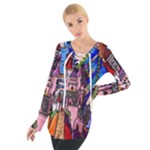 Beauty Stained Glass Castle Building Tie Up Tee