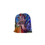 Beauty Stained Glass Castle Building Drawstring Pouch (XS)