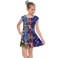 Kids  Cap Sleeve Dress 