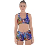 Beauty Stained Glass Castle Building Racerback Boyleg Bikini Set
