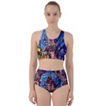 Beauty Stained Glass Castle Building Racer Back Bikini Set