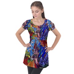 Puff Sleeve Tunic Top 