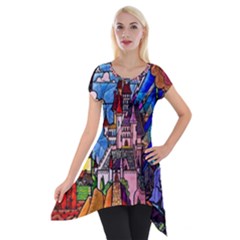 Short Sleeve Side Drop Tunic 