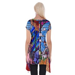 Short Sleeve Side Drop Tunic 