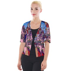 Cropped Button Cardigan 
