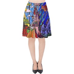 Velvet High Waist Skirt 