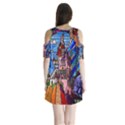 Shoulder Cutout Velvet One Piece 