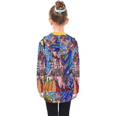 Kids  Double Breasted Button Coat 