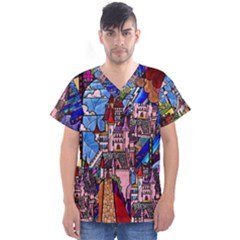 Men s V-Neck Scrub Top 