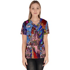 Women s V-Neck Scrub Top 