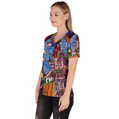 Women s V-Neck Scrub Top 