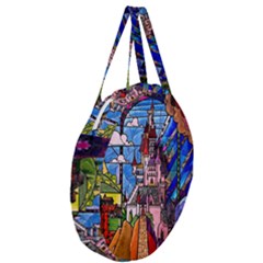 Giant Round Zipper Tote 