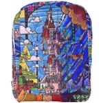 Beauty Stained Glass Castle Building Full Print Backpack