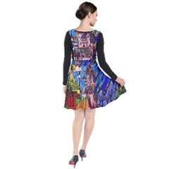 Plunge Pinafore Dress 