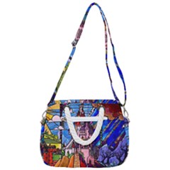 Rope Handles Shoulder Strap Bag 