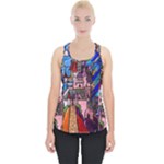 Beauty Stained Glass Castle Building Piece Up Tank Top