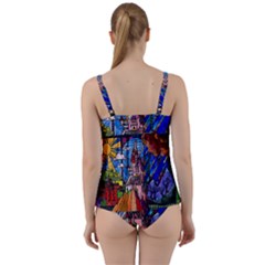 Twist Front Tankini Set 