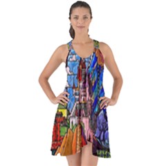 Show Some Back Chiffon Dress 