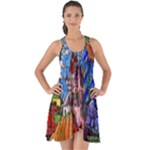 Beauty Stained Glass Castle Building Show Some Back Chiffon Dress