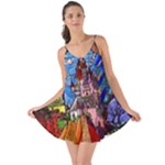 Beauty Stained Glass Castle Building Love the Sun Cover Up