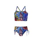 Beauty Stained Glass Castle Building Girls  Tankini Swimsuit