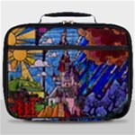 Beauty Stained Glass Castle Building Full Print Lunch Bag