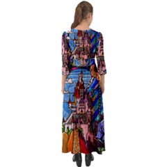 Button Up Boho Maxi Dress 