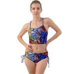 Beauty Stained Glass Castle Building Mini Tank Bikini Set