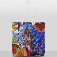Full Print Rope Handle Tote (Large) 