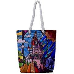 Full Print Rope Handle Tote (Small) 
