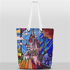 Full Print Rope Handle Tote (Small) 