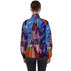 Women s High Neck Windbreaker 