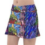 Beauty Stained Glass Castle Building Classic Tennis Skirt