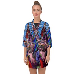 Half Sleeve Chiffon Kimono 
