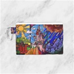 Beauty Stained Glass Castle Building Canvas Cosmetic Bag (Small)