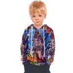 Beauty Stained Glass Castle Building Kids  Overhead Hoodie