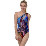 Beauty Stained Glass Castle Building To One Side Swimsuit