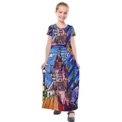 Kids  Short Sleeve Maxi Dress 
