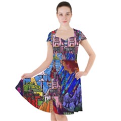 Cap Sleeve Midi Dress 
