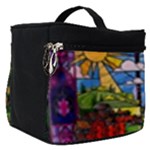 Beauty Stained Glass Castle Building Make Up Travel Bag (Small)