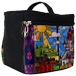 Beauty Stained Glass Castle Building Make Up Travel Bag (Big)