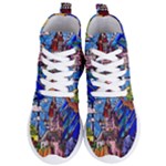 Beauty Stained Glass Castle Building Women s Lightweight High Top Sneakers