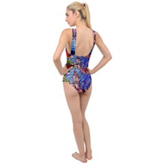 Cross Front Low Back Swimsuit 