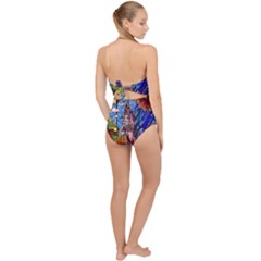 Scallop Top Cut Out Swimsuit 