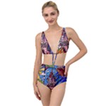 Beauty Stained Glass Castle Building Tied Up Two Piece Swimsuit