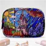 Beauty Stained Glass Castle Building Make Up Pouch (Small)
