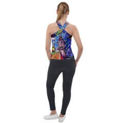 Cross Neck Velour Top 