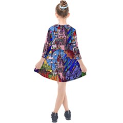 Kids  Quarter Sleeve Shirt Dress 