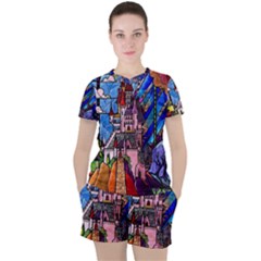 Women s Mesh T-Shirt and Shorts Set 