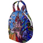 Beauty Stained Glass Castle Building Travel Backpack